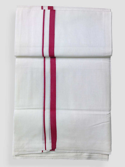 Cotton White Dhoti/Mundu for Men