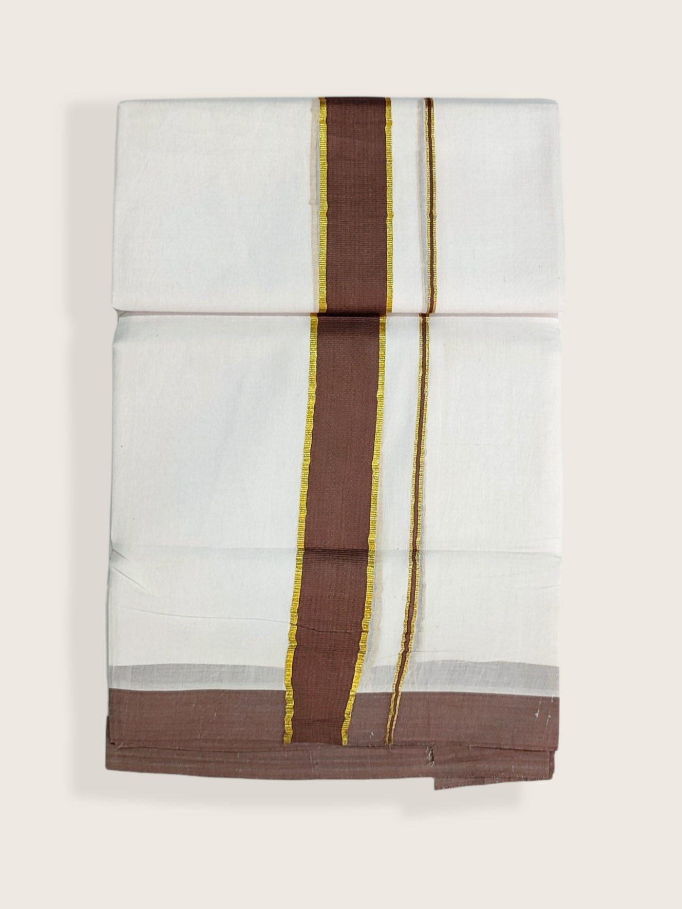 Pure Cotton White Dhoti/Mundu for Men