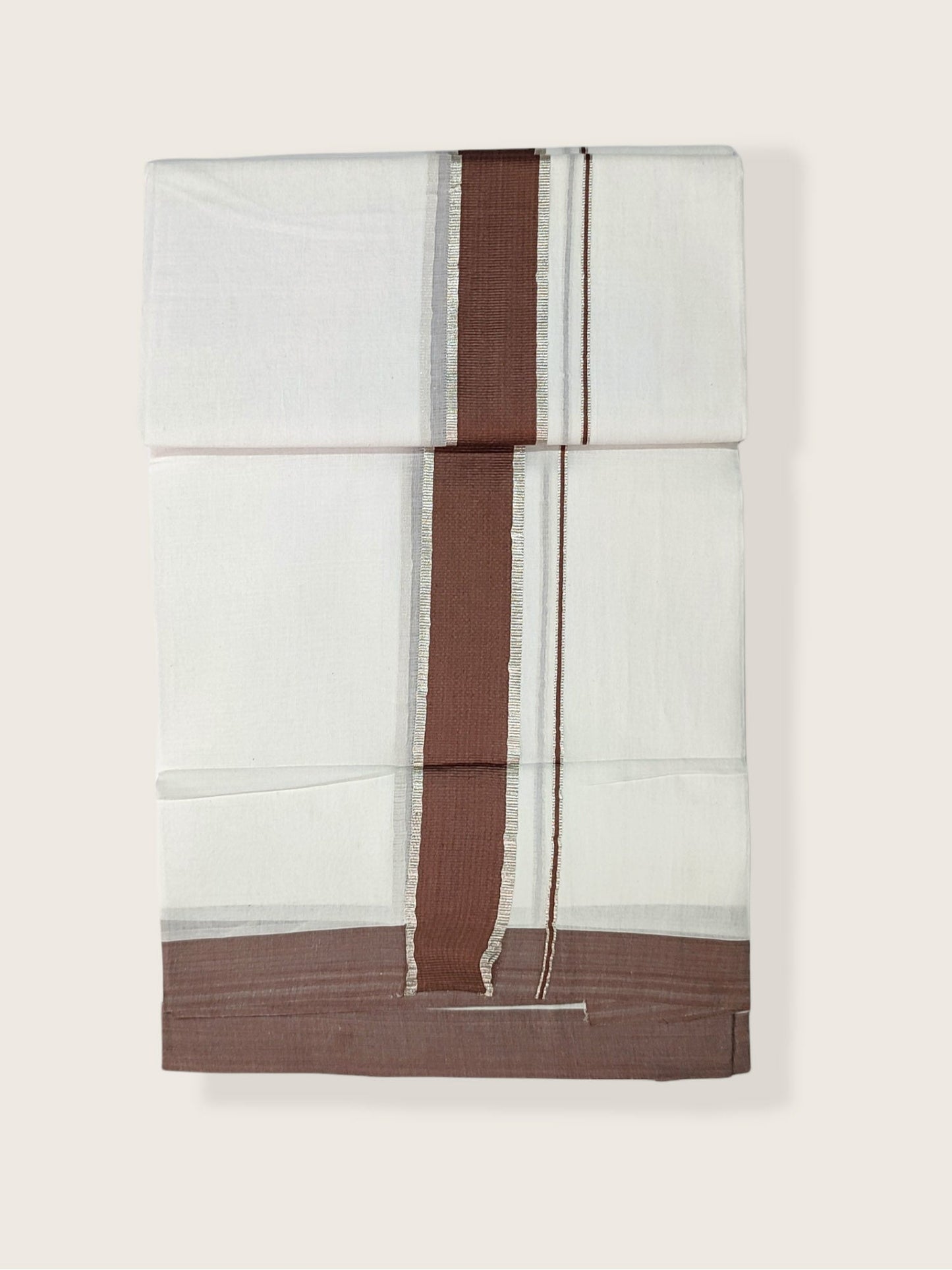 Pure Cotton White Dhoti/Mundu for Men