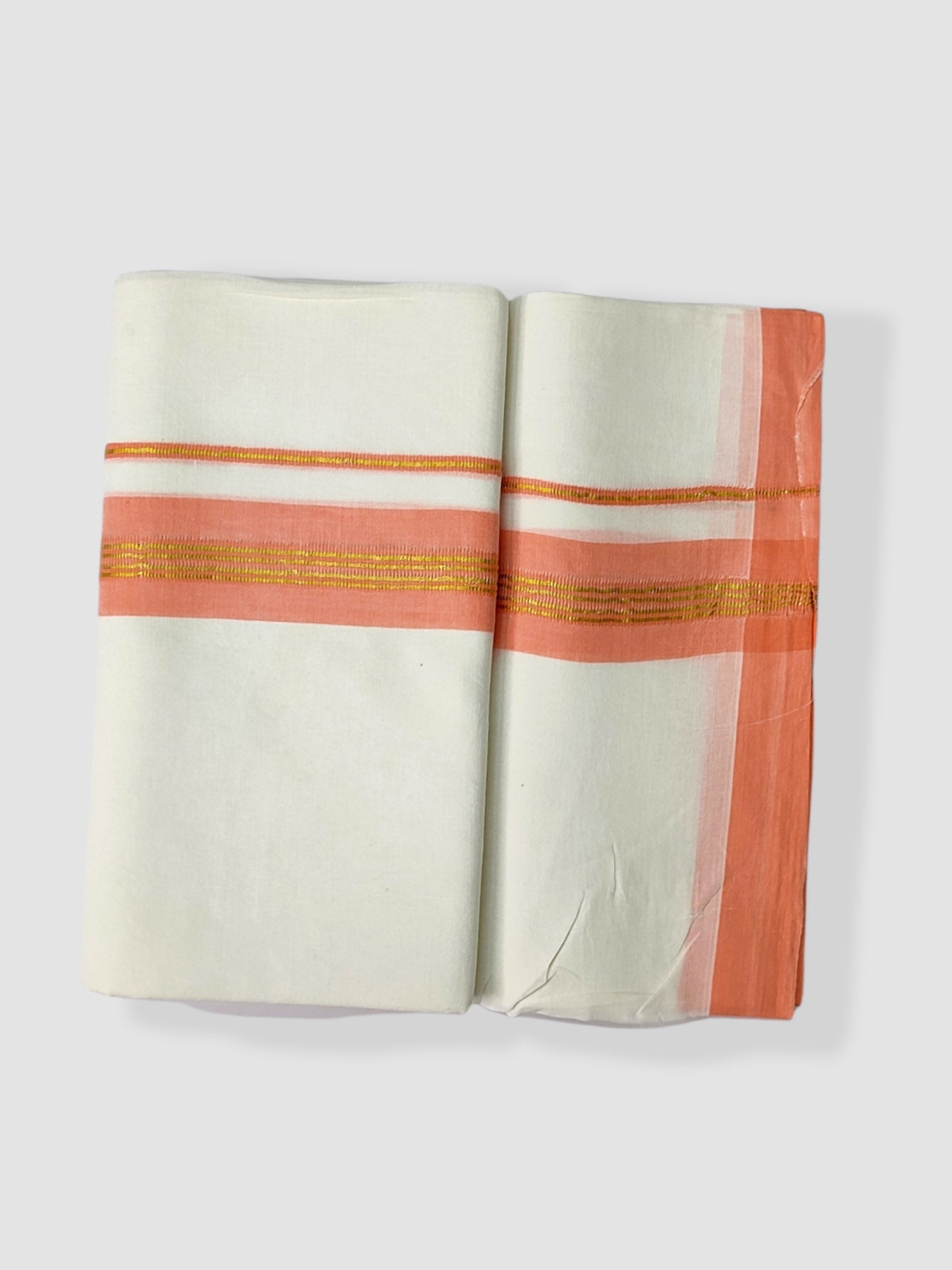 Pure Cotton White Dhoti/Mundu for Men