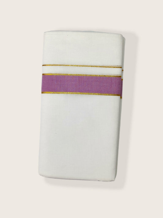 Pure Cotton White Dhoti/Mundu for Men