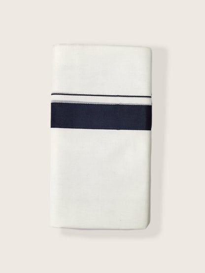 Pure Cotton White Dhoti/Mundu for Men