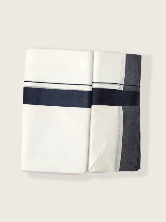Pure Cotton White Dhoti/Mundu for Men