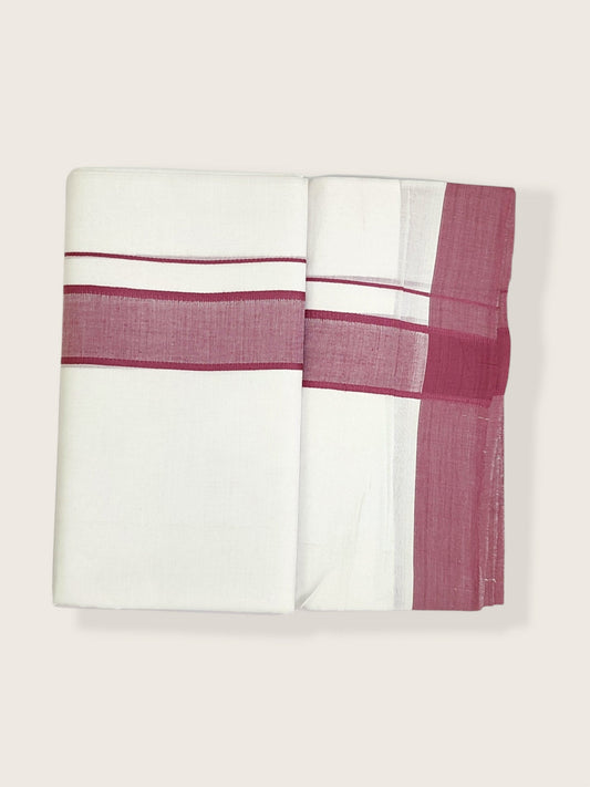 Pure Cotton White Dhoti/Mundu for Men