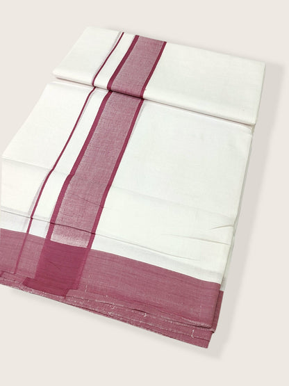 Pure Cotton White Dhoti/Mundu for Men