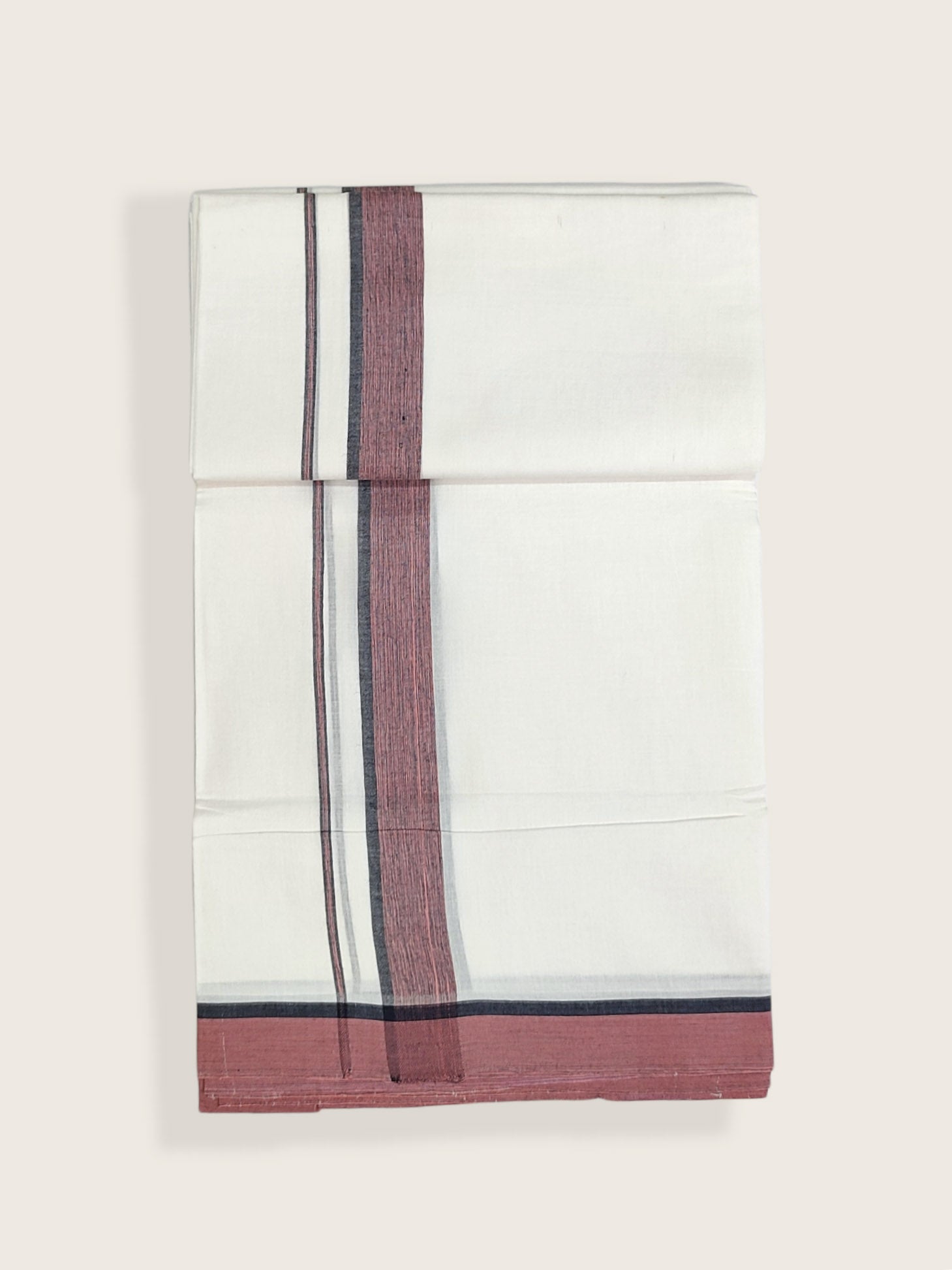 Pure Cotton White Dhoti/Mundu for Men