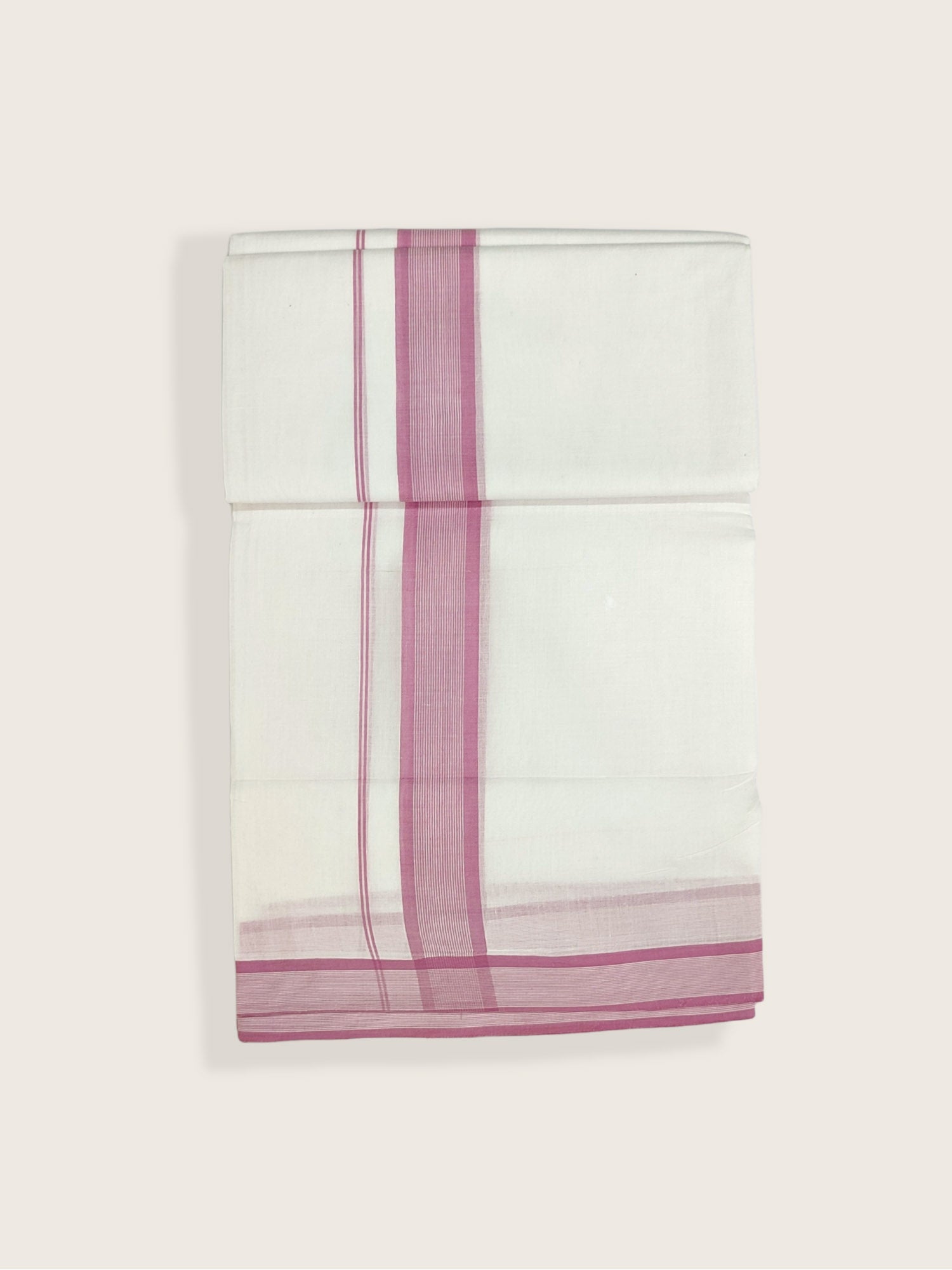 Pure Cotton White Dhoti/Mundu for Men