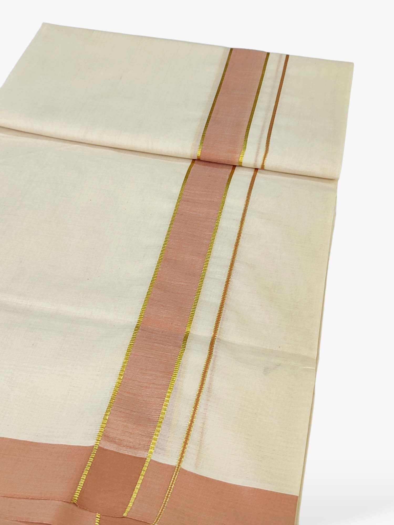 Pure Cotton Kerala Double Dhoti/Mundu