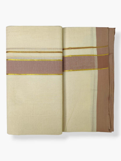 Pure Cotton Kerala Double Dhoti/Mundu