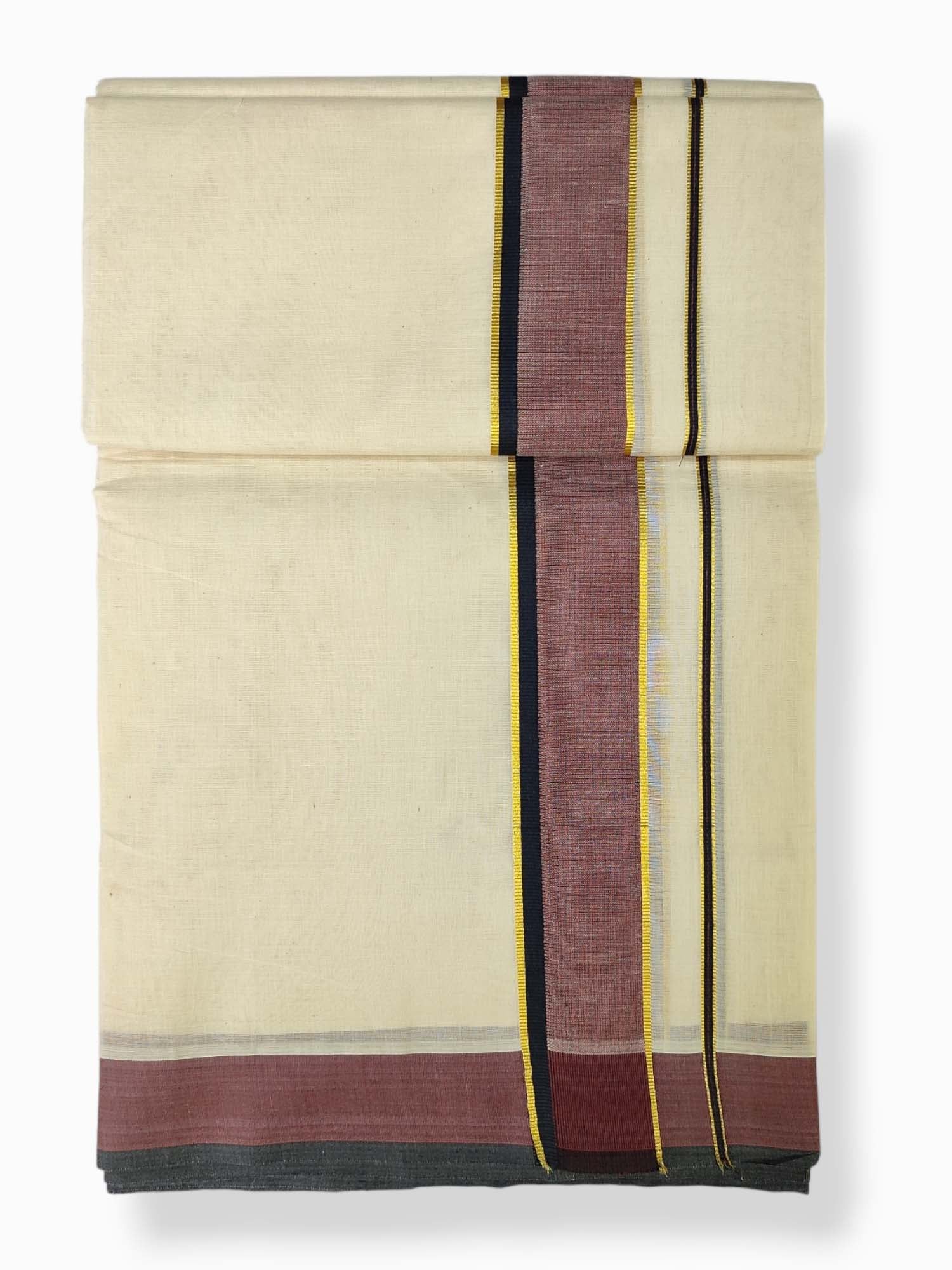 Pure Cotton Kerala Double Dhoti/Mundu