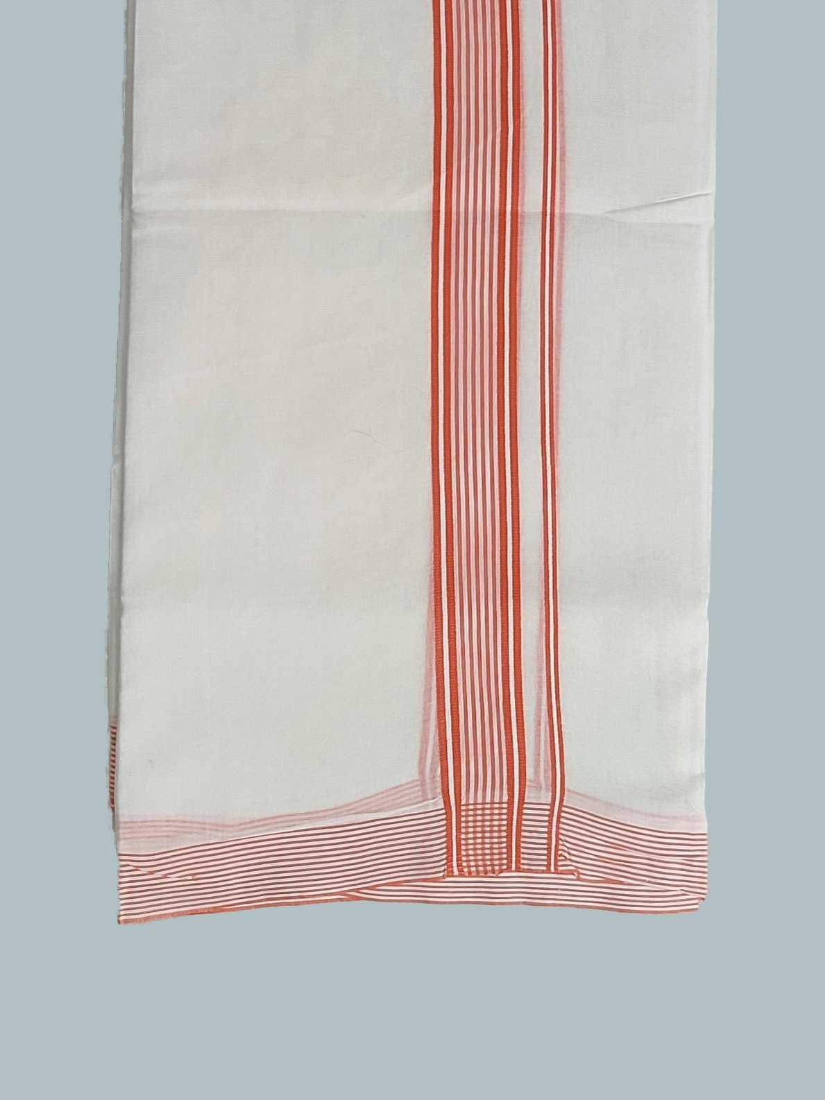 Pure White Cotton Kerala Dhoti