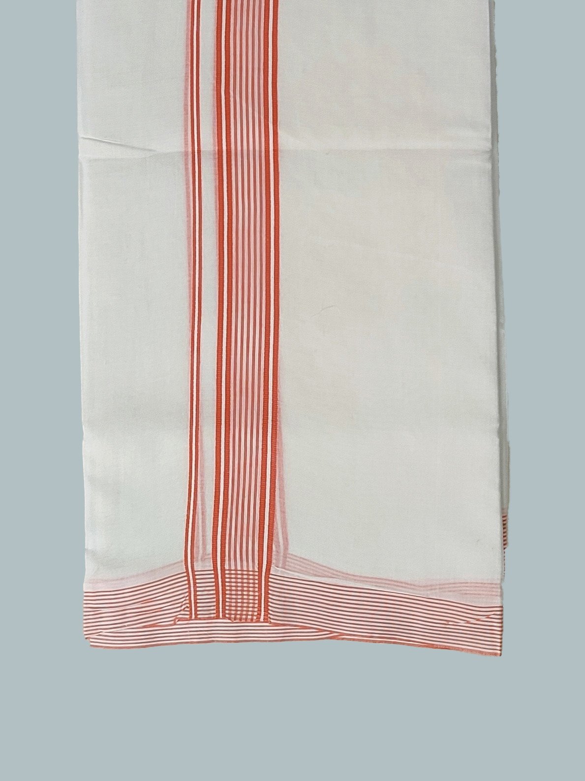 Pure White Cotton Kerala Dhoti