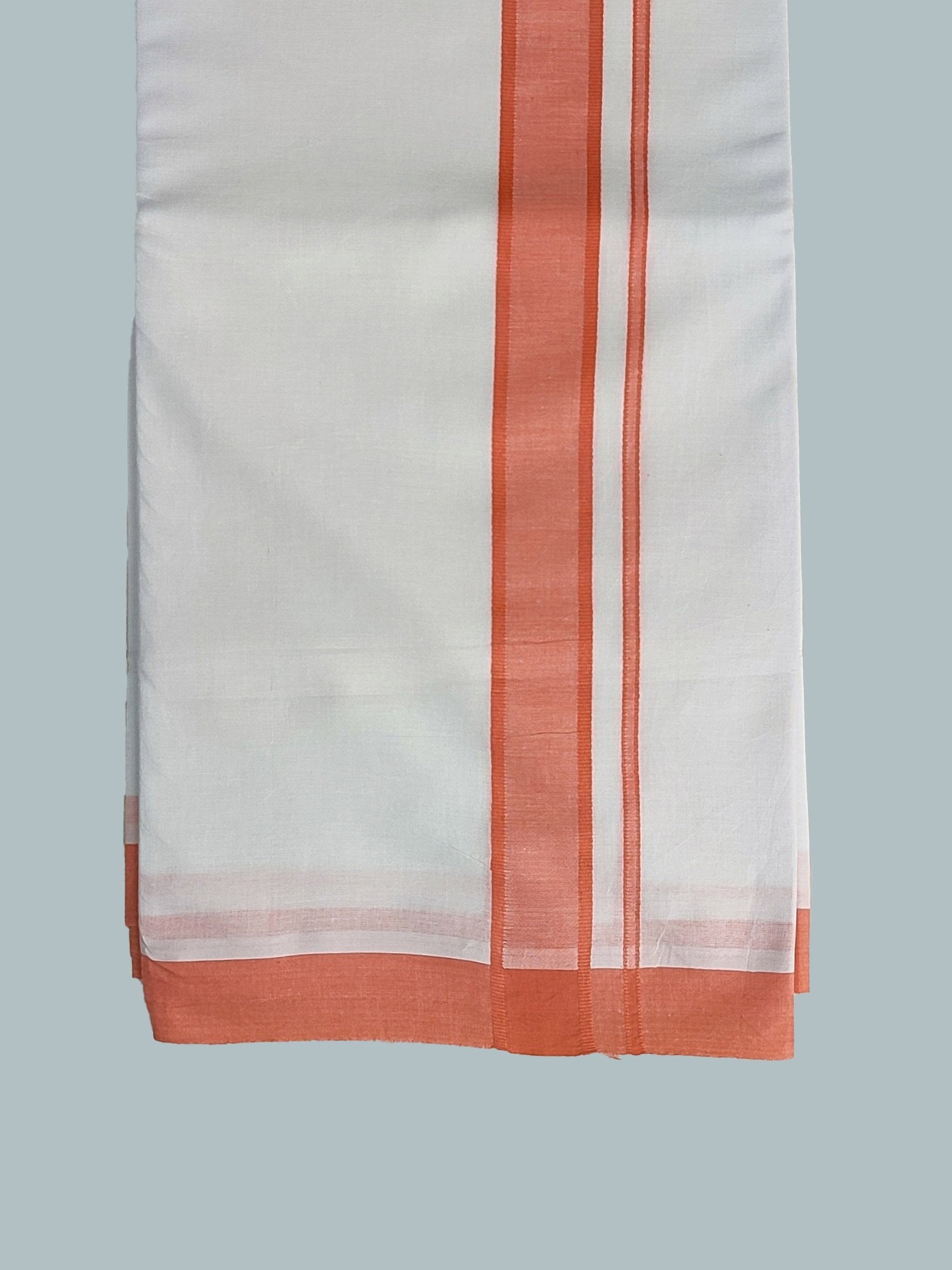 Pure White Cotton Kerala Dhoti