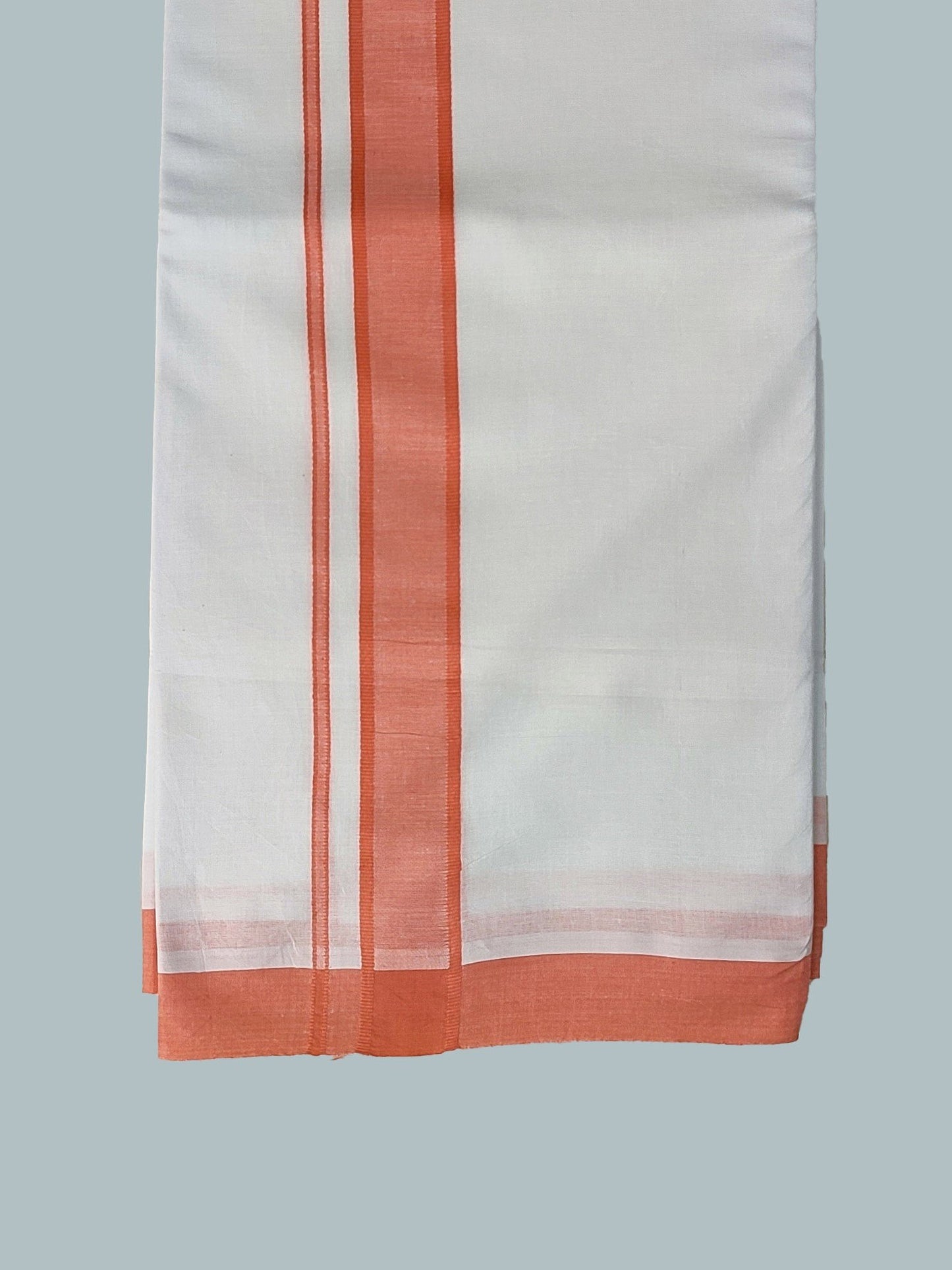 Pure White Cotton Kerala Dhoti